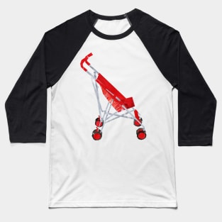 Red Pushchair Baseball T-Shirt